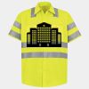 Men's High Visibility Safety Short Sleeve Work Shirt Thumbnail