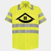 Men's High Visibility Safety Short Sleeve Work Shirt Thumbnail