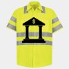 Men's High Visibility Safety Short Sleeve Work Shirt Thumbnail