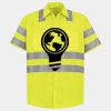 Men's High Visibility Safety Short Sleeve Work Shirt Thumbnail