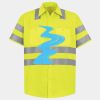 Men's High Visibility Safety Short Sleeve Work Shirt Thumbnail