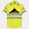 Men's High Visibility Safety Short Sleeve Work Shirt Thumbnail