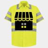 Men's High Visibility Safety Short Sleeve Work Shirt Thumbnail