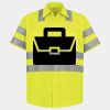 Men's High Visibility Safety Short Sleeve Work Shirt Thumbnail