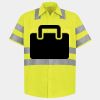 Men's High Visibility Safety Short Sleeve Work Shirt Thumbnail