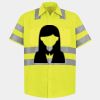 Men's High Visibility Safety Short Sleeve Work Shirt Thumbnail