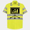 Men's High Visibility Safety Short Sleeve Work Shirt Thumbnail