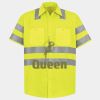 Men's High Visibility Safety Short Sleeve Work Shirt Thumbnail