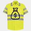 Men's High Visibility Safety Short Sleeve Work Shirt Thumbnail
