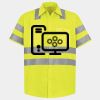 Men's High Visibility Safety Short Sleeve Work Shirt Thumbnail
