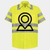 Men's High Visibility Safety Short Sleeve Work Shirt Thumbnail