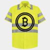 Men's High Visibility Safety Short Sleeve Work Shirt Thumbnail