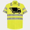 Men's High Visibility Safety Short Sleeve Work Shirt Thumbnail