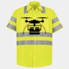 Men's High Visibility Safety Short Sleeve Work Shirt Thumbnail