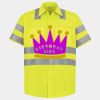 Men's High Visibility Safety Short Sleeve Work Shirt Thumbnail
