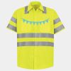 Men's High Visibility Safety Short Sleeve Work Shirt Thumbnail