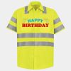 Men's High Visibility Safety Short Sleeve Work Shirt Thumbnail