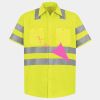 Men's High Visibility Safety Short Sleeve Work Shirt Thumbnail