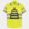 Men's High Visibility Safety Short Sleeve Work Shirt Thumbnail