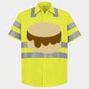 Men's High Visibility Safety Short Sleeve Work Shirt Thumbnail