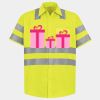 Men's High Visibility Safety Short Sleeve Work Shirt Thumbnail