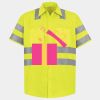 Men's High Visibility Safety Short Sleeve Work Shirt Thumbnail