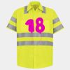 Men's High Visibility Safety Short Sleeve Work Shirt Thumbnail