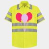 Men's High Visibility Safety Short Sleeve Work Shirt Thumbnail