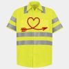 Men's High Visibility Safety Short Sleeve Work Shirt Thumbnail