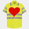 Men's High Visibility Safety Short Sleeve Work Shirt Thumbnail
