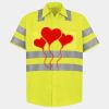 Men's High Visibility Safety Short Sleeve Work Shirt Thumbnail