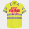 Men's High Visibility Safety Short Sleeve Work Shirt Thumbnail