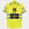 Men's High Visibility Safety Short Sleeve Work Shirt Thumbnail