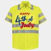 Men's High Visibility Safety Short Sleeve Work Shirt Thumbnail