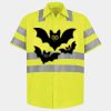 Men's High Visibility Safety Short Sleeve Work Shirt Thumbnail