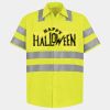 Men's High Visibility Safety Short Sleeve Work Shirt Thumbnail
