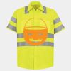 Men's High Visibility Safety Short Sleeve Work Shirt Thumbnail