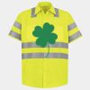 Men's High Visibility Safety Short Sleeve Work Shirt Thumbnail