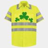 Men's High Visibility Safety Short Sleeve Work Shirt Thumbnail