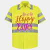 Men's High Visibility Safety Short Sleeve Work Shirt Thumbnail