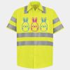 Men's High Visibility Safety Short Sleeve Work Shirt Thumbnail