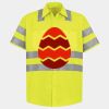 Men's High Visibility Safety Short Sleeve Work Shirt Thumbnail