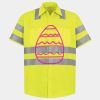 Men's High Visibility Safety Short Sleeve Work Shirt Thumbnail