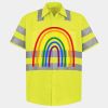 Men's High Visibility Safety Short Sleeve Work Shirt Thumbnail
