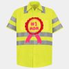 Men's High Visibility Safety Short Sleeve Work Shirt Thumbnail