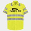 Men's High Visibility Safety Short Sleeve Work Shirt Thumbnail
