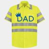 Men's High Visibility Safety Short Sleeve Work Shirt Thumbnail
