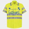 Men's High Visibility Safety Short Sleeve Work Shirt Thumbnail