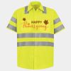 Men's High Visibility Safety Short Sleeve Work Shirt Thumbnail