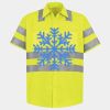 Men's High Visibility Safety Short Sleeve Work Shirt Thumbnail
